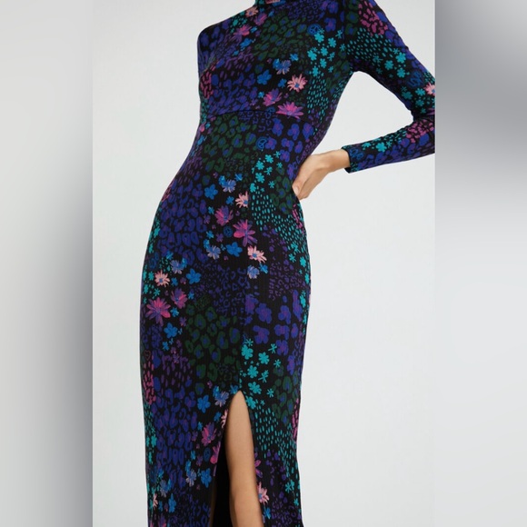 Desigual Slim Floral Midi Dress - Picture 1 of 5